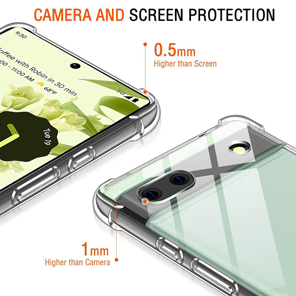 TechSuit Husa de protectie Techsuit Shockproof Clear Silicone compatibil cu Google Pixel 6a, Transparent – imagine 2