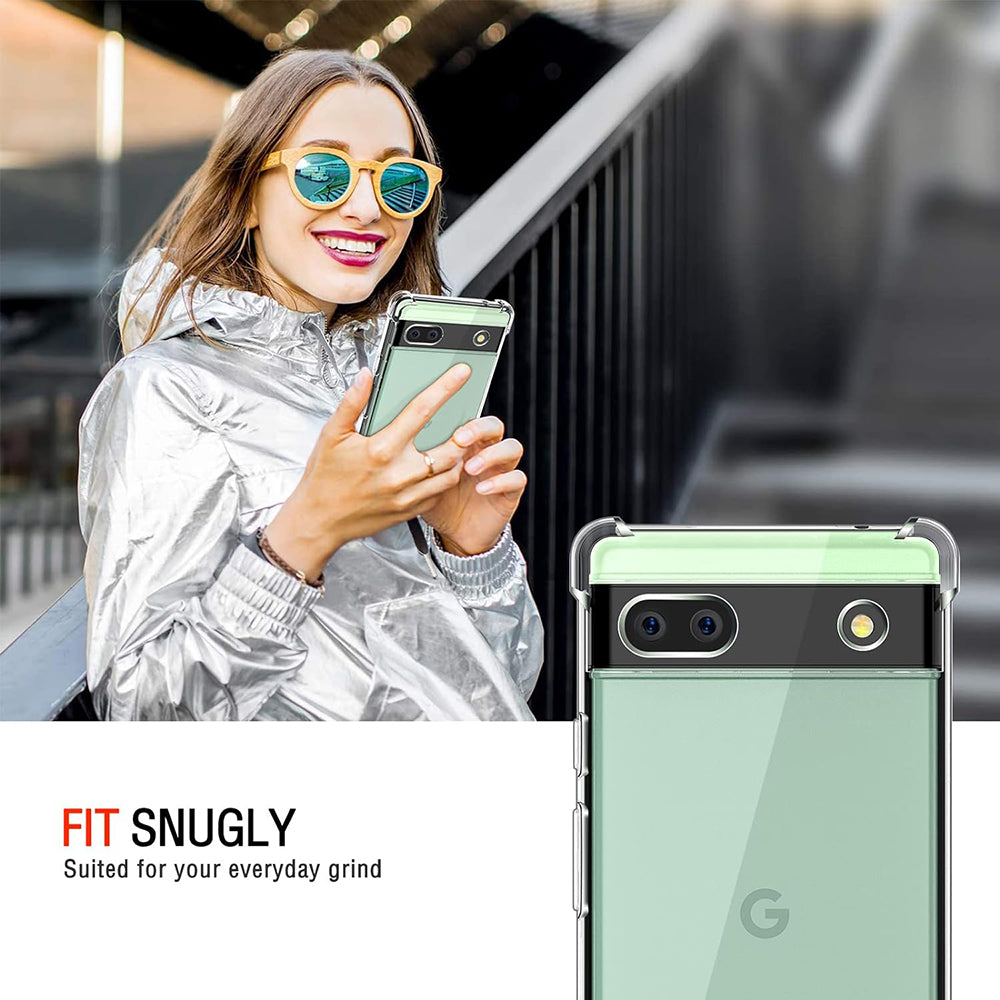 TechSuit Husa de protectie Techsuit Shockproof Clear Silicone compatibil cu Google Pixel 6a, Transparent – imagine 6