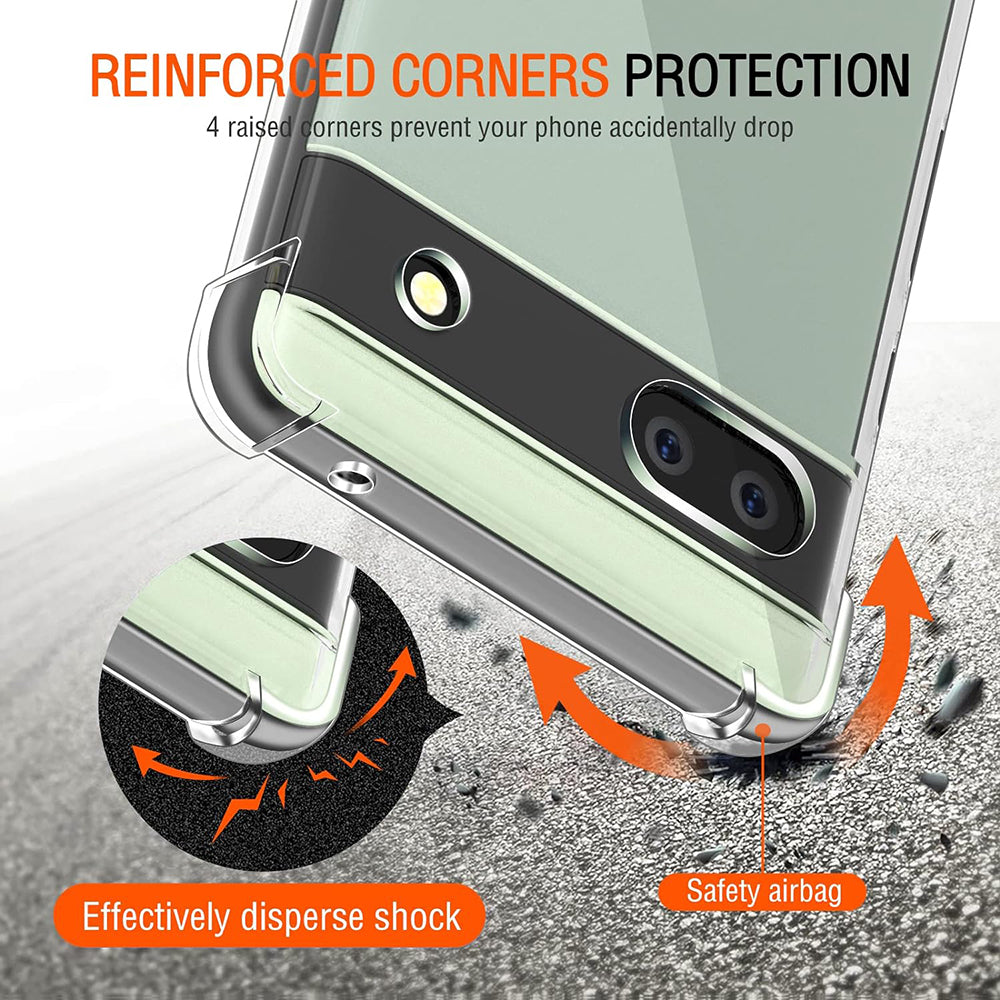 TechSuit Husa de protectie Techsuit Shockproof Clear Silicone compatibil cu Google Pixel 6a, Transparent – imagine 3