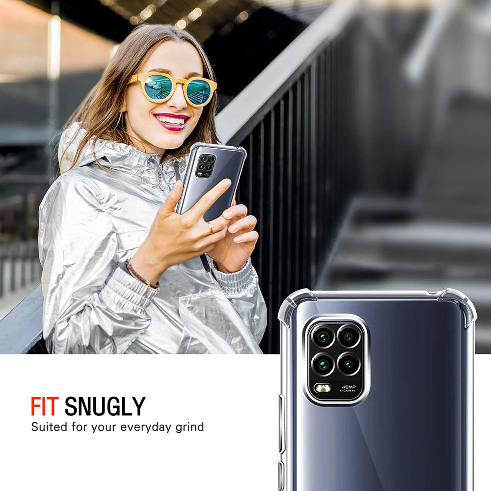 Techsuit - Shockproof Clear Silicone - Xiaomi Mi 10 Lite - Clear