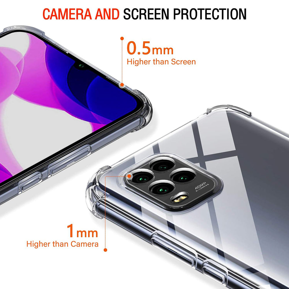 Techsuit - Shockproof Clear Silicone - Xiaomi Mi 10 Lite - Clear