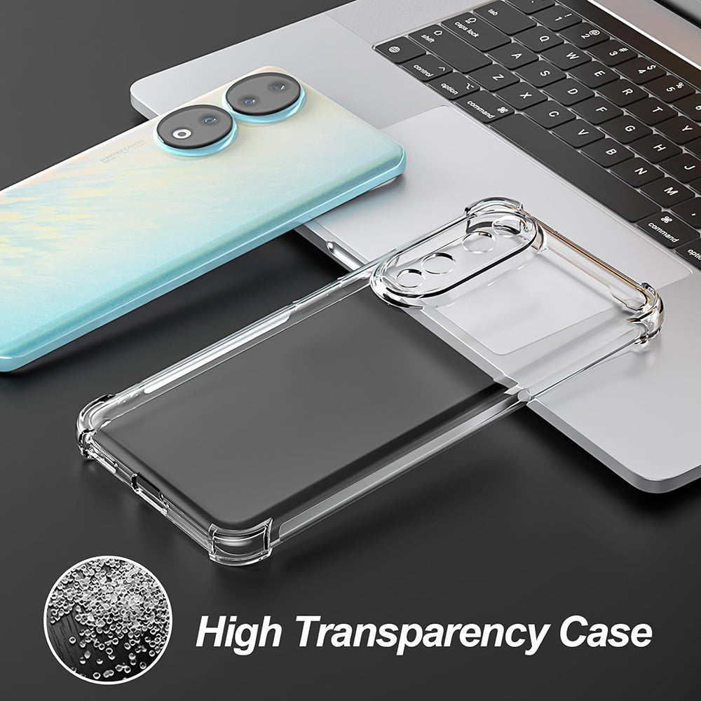 Techsuit - Shockproof Clear Silicone - Honor 90 Pro - Clear