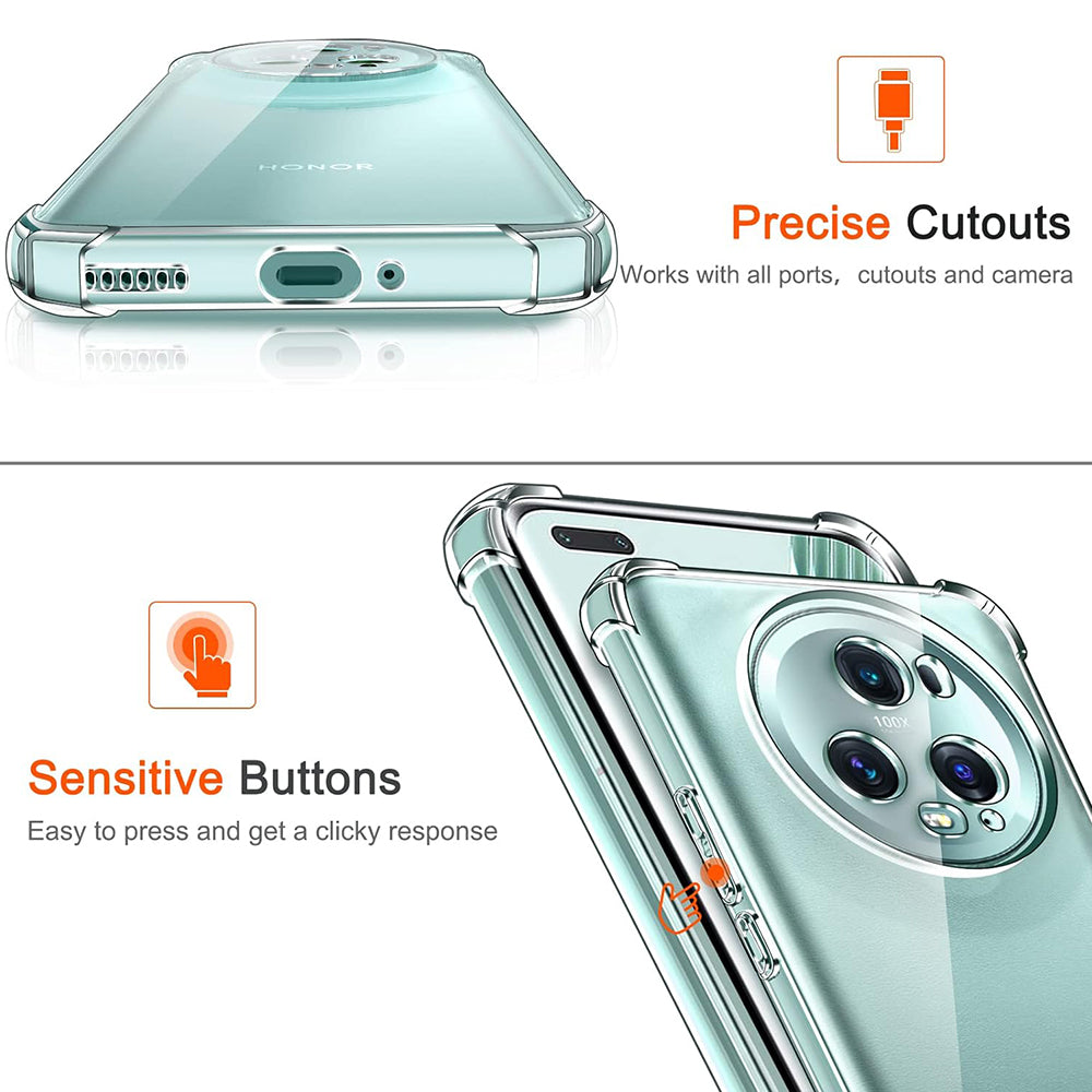 TechSuit Husa de protectie Techsuit Shockproof Clear Silicone compatibil cu Honor Magic5 Pro, Transparent – imagine 5