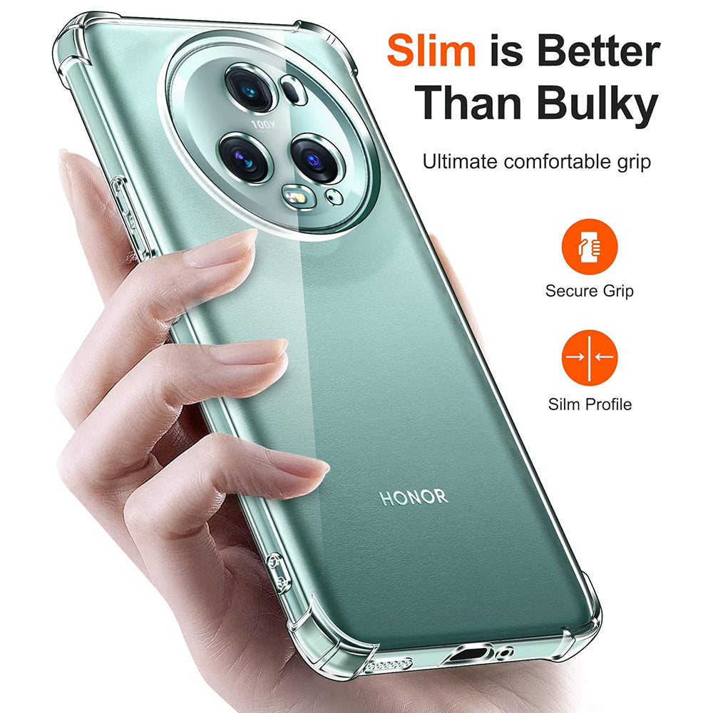 TechSuit Husa de protectie Techsuit Shockproof Clear Silicone compatibil cu Honor Magic5 Pro, Transparent – imagine 2