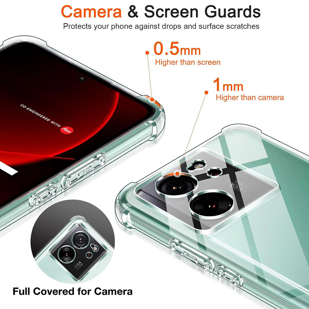 Techsuit - Shockproof Clear Silicone - Xiaomi 13T / 13T Pro - Clear