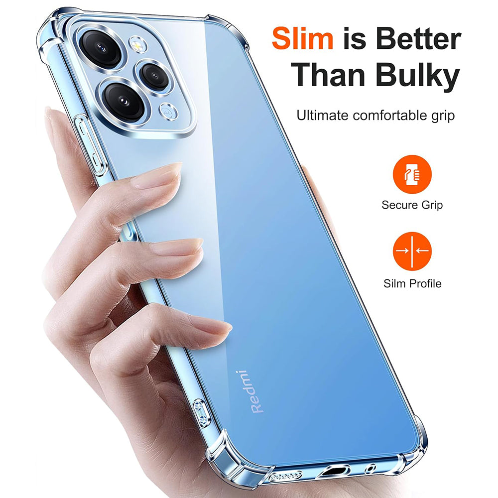 Techsuit - Shockproof Clear Silicone - Xiaomi Redmi 12 4G / 12 5G - Clear