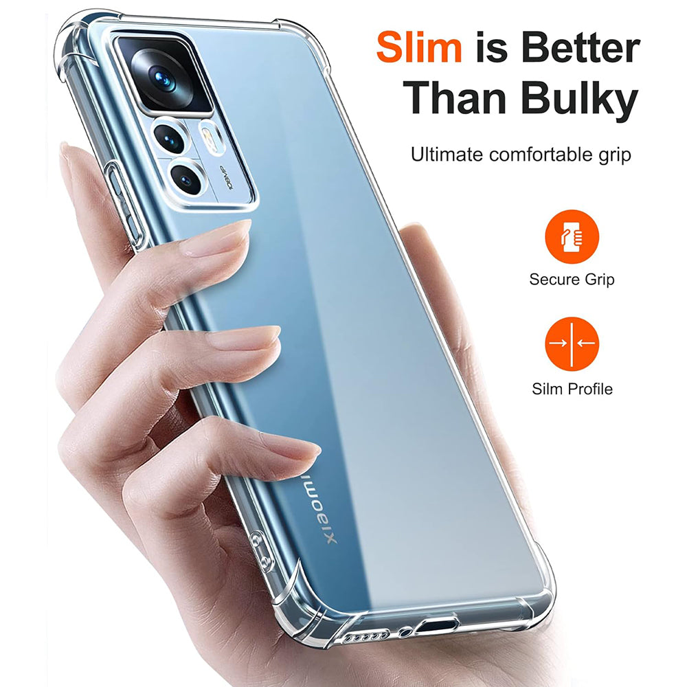 Techsuit - Shockproof Clear Silicone - Xiaomi 12T / 12T Pro - Clear