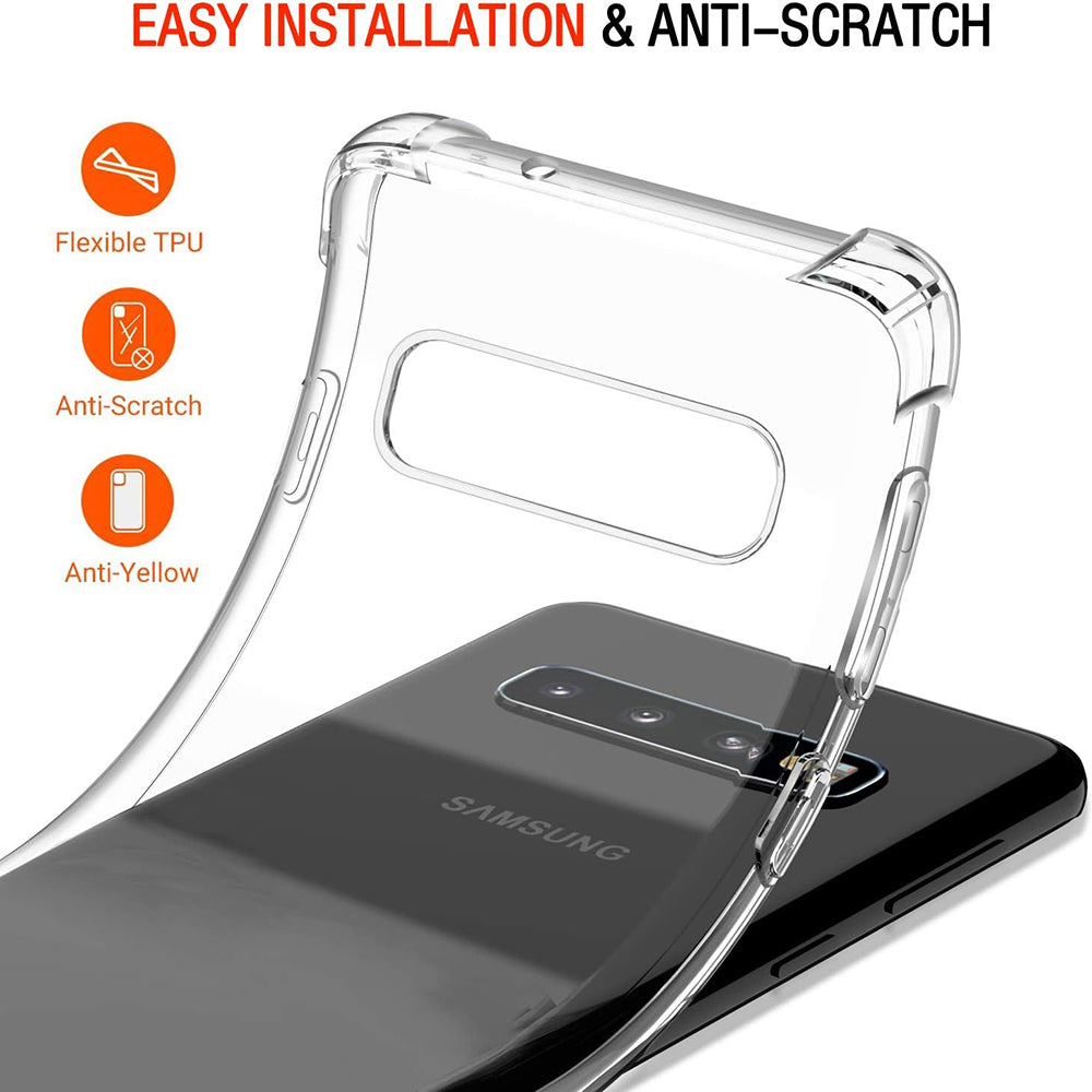 TechSuit Husa de protectie Techsuit Shockproof Clear Silicone compatibil cu Samsung Galaxy S10, Transparent – imagine 5
