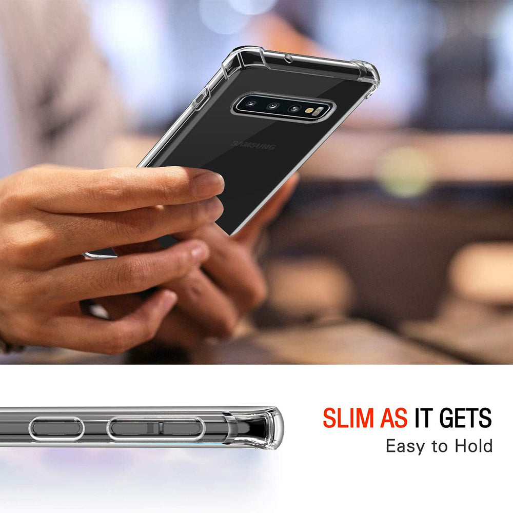 TechSuit Husa de protectie Techsuit Shockproof Clear Silicone compatibil cu Samsung Galaxy S10, Transparent – imagine 6