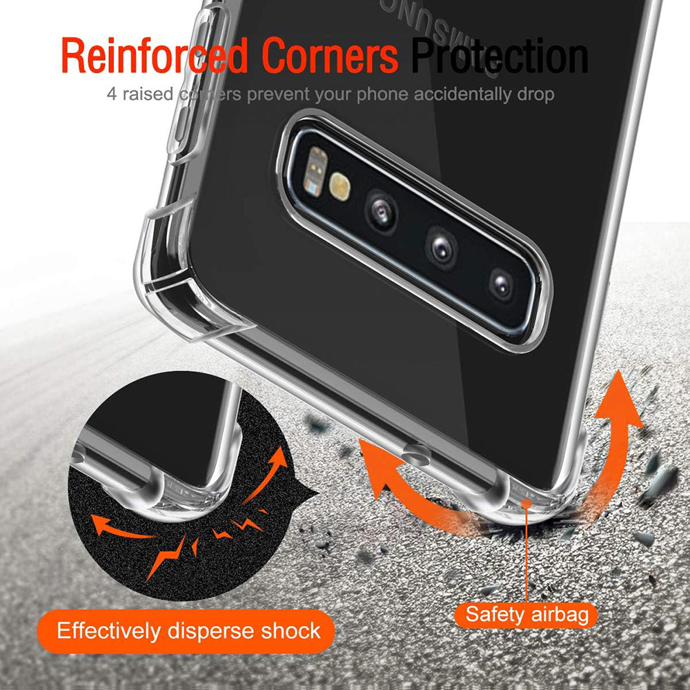 TechSuit Husa de protectie Techsuit Shockproof Clear Silicone compatibil cu Samsung Galaxy S10, Transparent – imagine 4