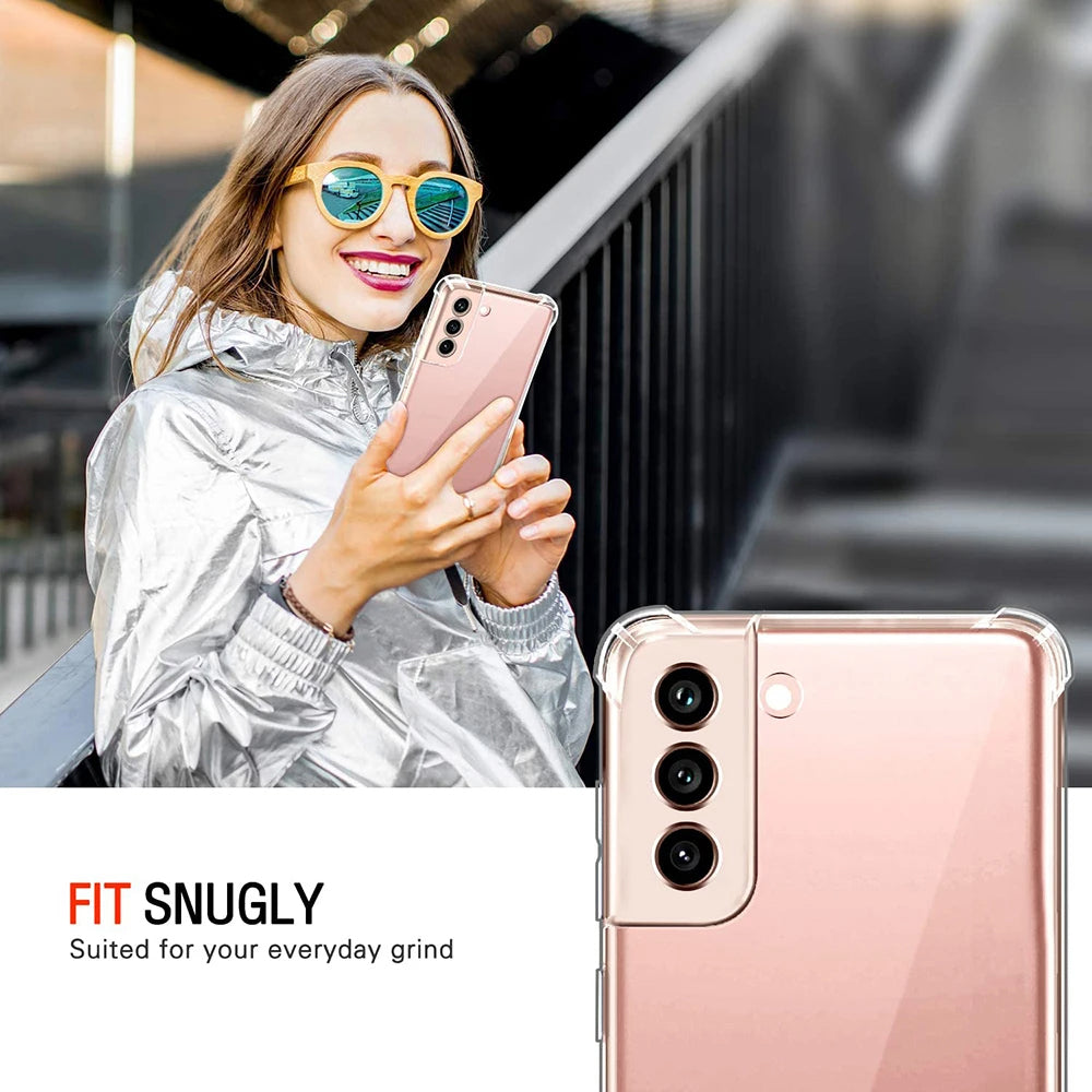 Techsuit - Shockproof Clear Silicone - Samsung Galaxy Note 10 Plus 4G / Note 10 Plus 5G - Clear