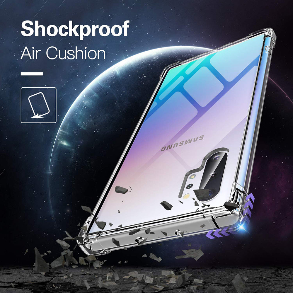 Techsuit - Shockproof Clear Silicone - Samsung Galaxy Note 10 Plus 4G / Note 10 Plus 5G - Clear