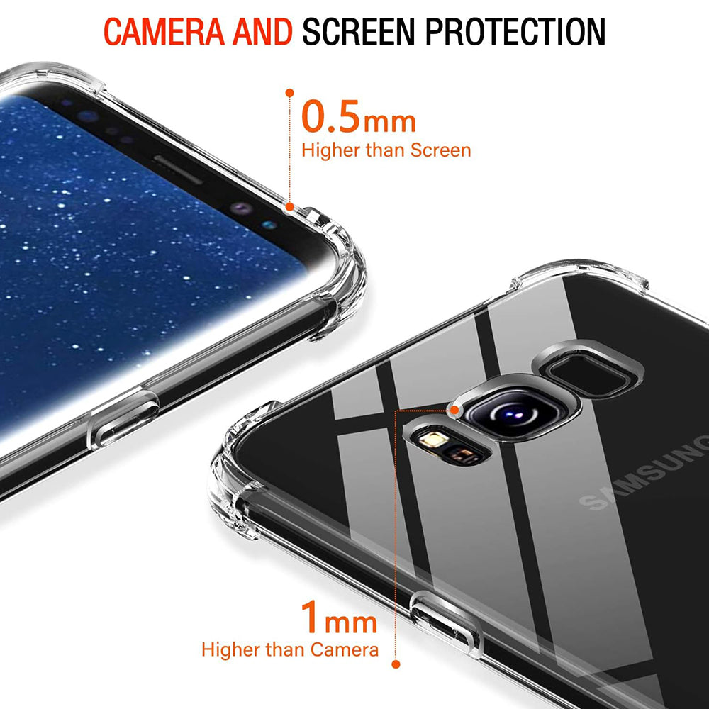 Techsuit - Shockproof Clear Silicone - Samsung Galaxy S8 Plus - Clear