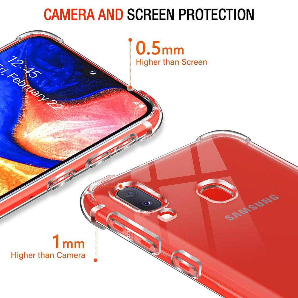Techsuit - Shockproof Clear Silicone - Samsung Galaxy A20e - Clear