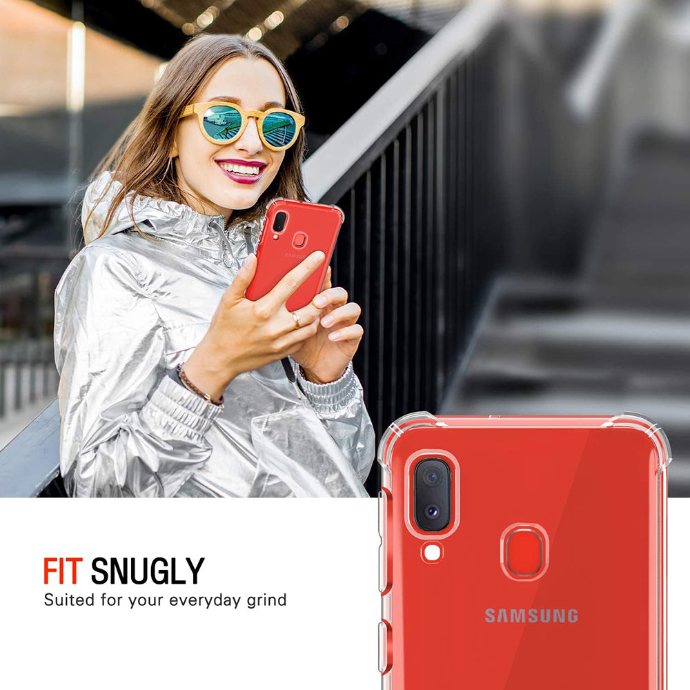 Techsuit - Shockproof Clear Silicone - Samsung Galaxy A20e - Clear