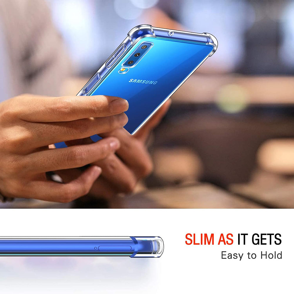Techsuit - Shockproof Clear Silicone - Samsung Galaxy A7 2018 - Clear