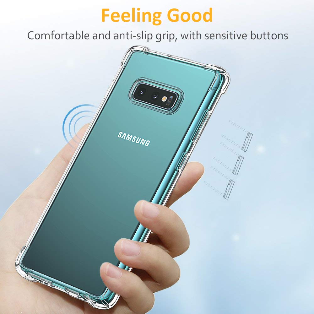 Techsuit - Shockproof Clear Silicone - Samsung Galaxy S10e - Clear