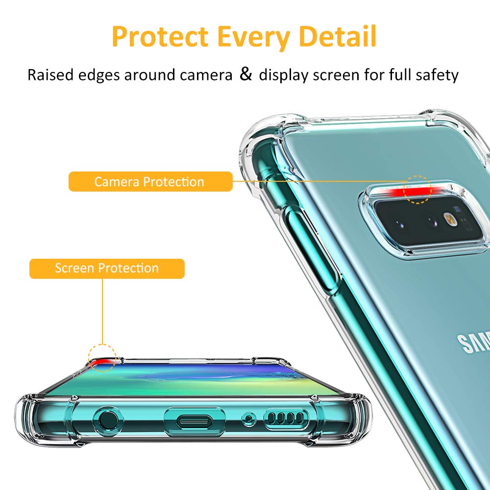 Techsuit - Shockproof Clear Silicone - Samsung Galaxy S10e - Clear