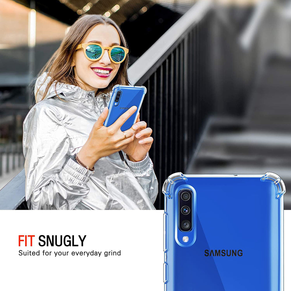 Techsuit - Shockproof Clear Silicone - Samsung Galaxy A30s / A50 / A50s - Clear