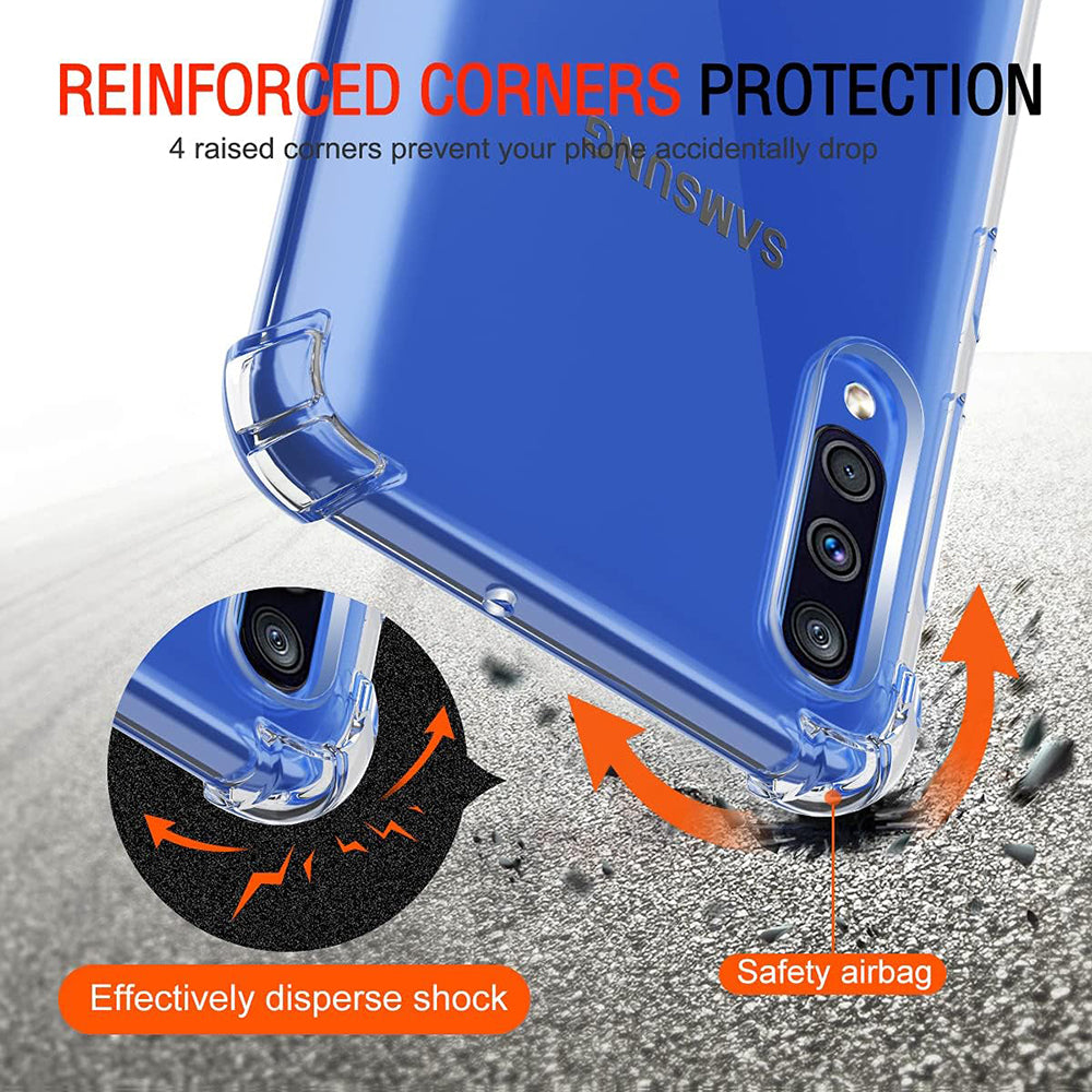 Techsuit - Shockproof Clear Silicone - Samsung Galaxy A30s / A50 / A50s - Clear