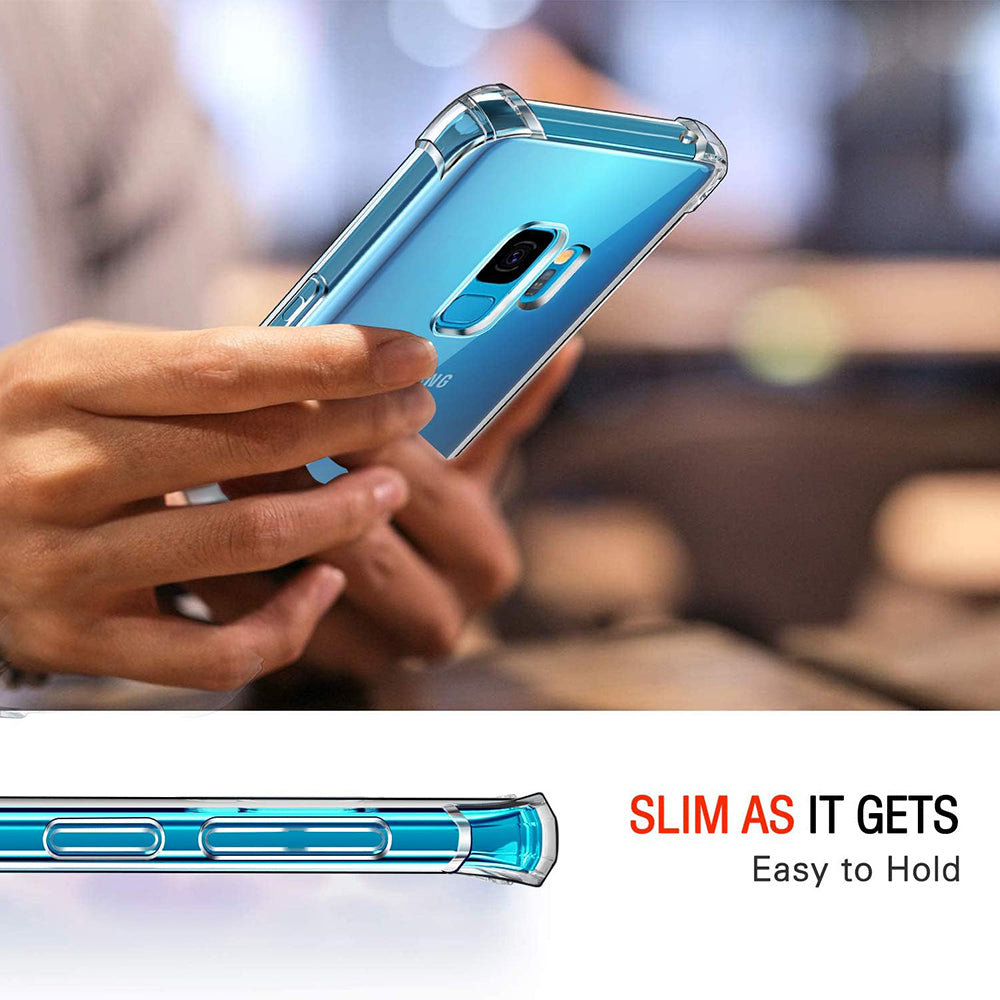 Techsuit - Shockproof Clear Silicone - Samsung Galaxy S9 - Clear