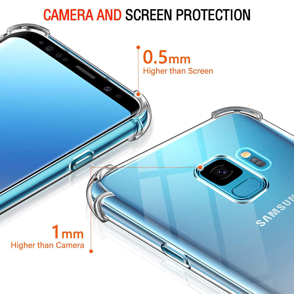 Techsuit - Shockproof Clear Silicone - Samsung Galaxy S9 - Clear