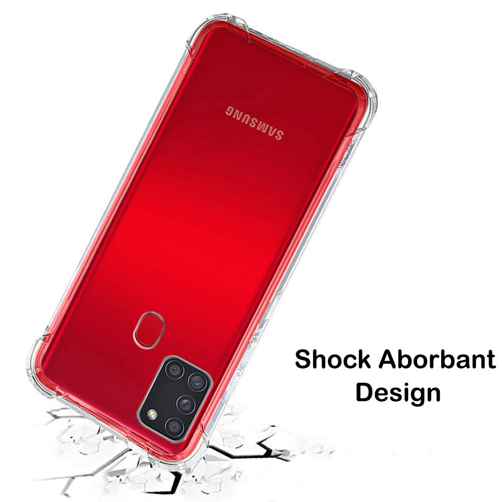 Techsuit - Shockproof Clear Silicone - Samsung Galaxy A21s - Clear