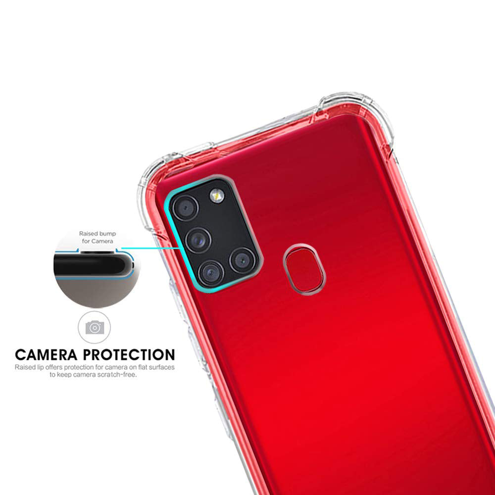 Techsuit - Shockproof Clear Silicone - Samsung Galaxy A21s - Clear