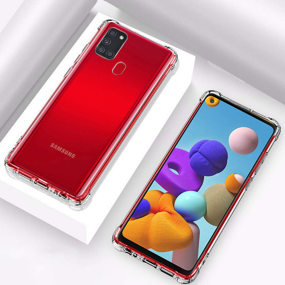 Techsuit - Shockproof Clear Silicone - Samsung Galaxy A21s - Clear