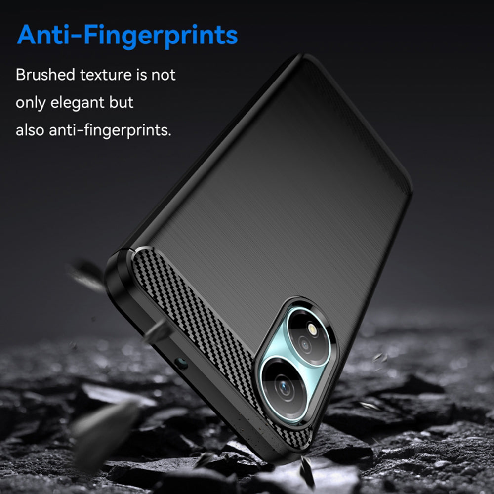 Techsuit - Carbon Silicone - Honor X7b / X7b 5G / 90 SMART - Black