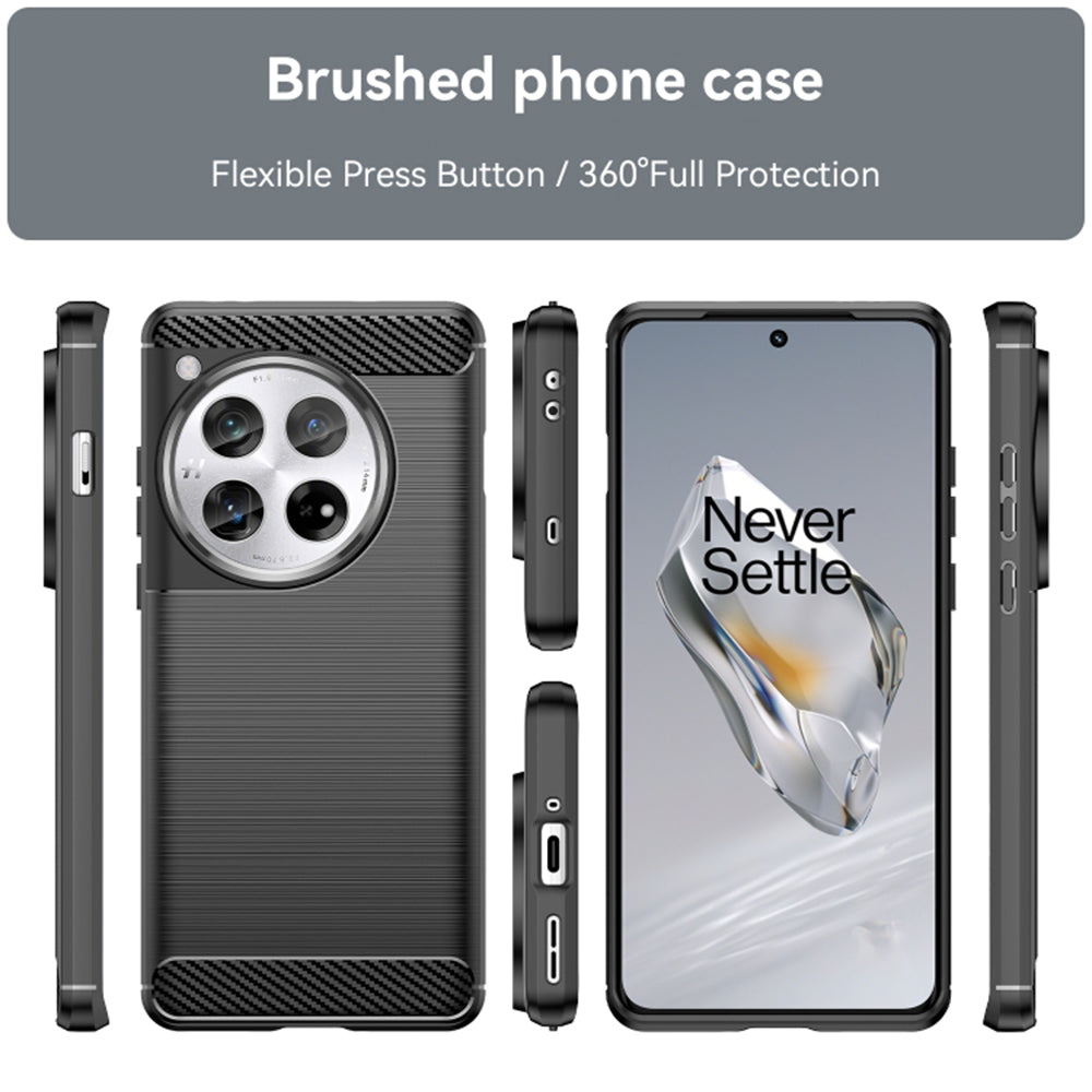 Techsuit - Carbon Silicone - OnePlus 12 - Black
