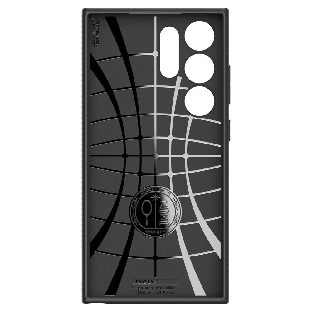 Spigen Husa de protectie Spigen Liquid Air (ACS07287) compatibil cu Samsung Galaxy S24 Ultra, Negru Mat – imagine 2