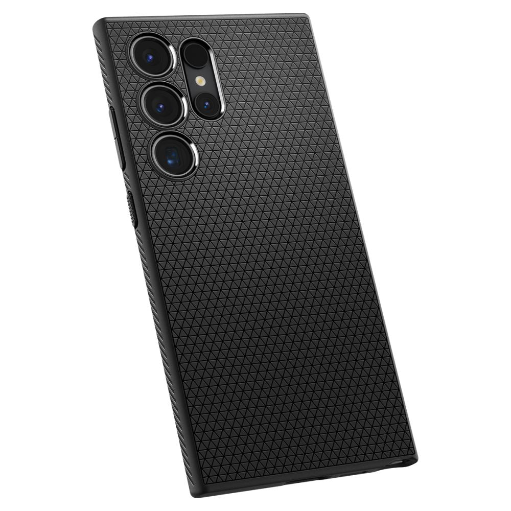 Spigen Husa de protectie Spigen Liquid Air (ACS07287) compatibil cu Samsung Galaxy S24 Ultra, Negru Mat – imagine 4