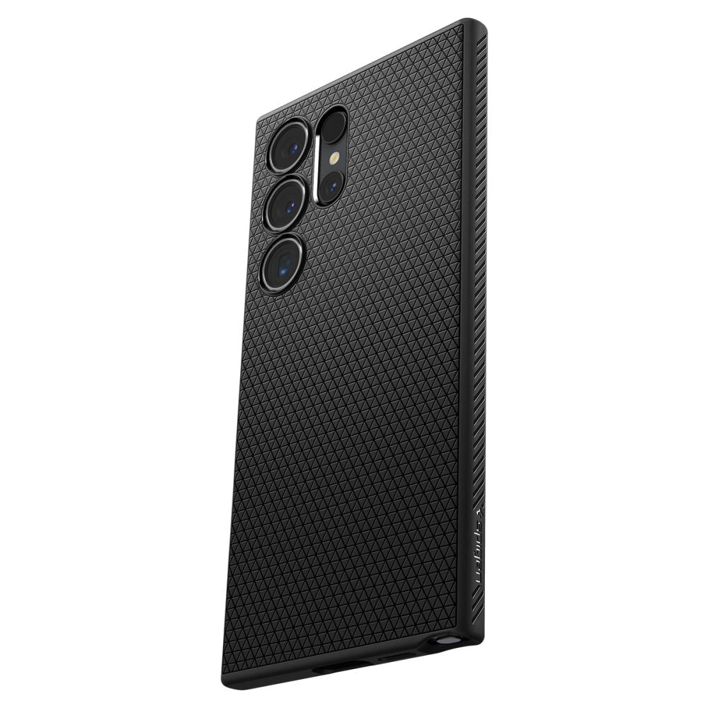 Spigen Husa de protectie Spigen Liquid Air (ACS07287) compatibil cu Samsung Galaxy S24 Ultra, Negru Mat – imagine 5