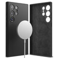 Ringke Husa de protectie Ringke Silicone Magnetic MagSafe compatibil cu Samsung Galaxy S24 Ultra, Negru