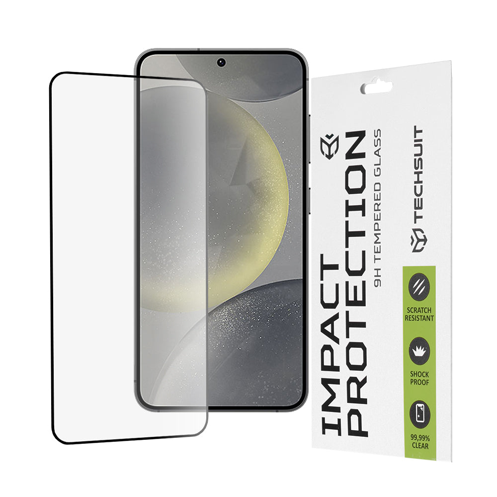 Techsuit - 111D Full Cover / Full Glue Glass - Samsung Galaxy S24 / S25 - Black