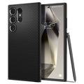 Spigen Husa de protectie Spigen Liquid Air (ACS07287) compatibil cu Samsung Galaxy S24 Ultra, Negru Mat