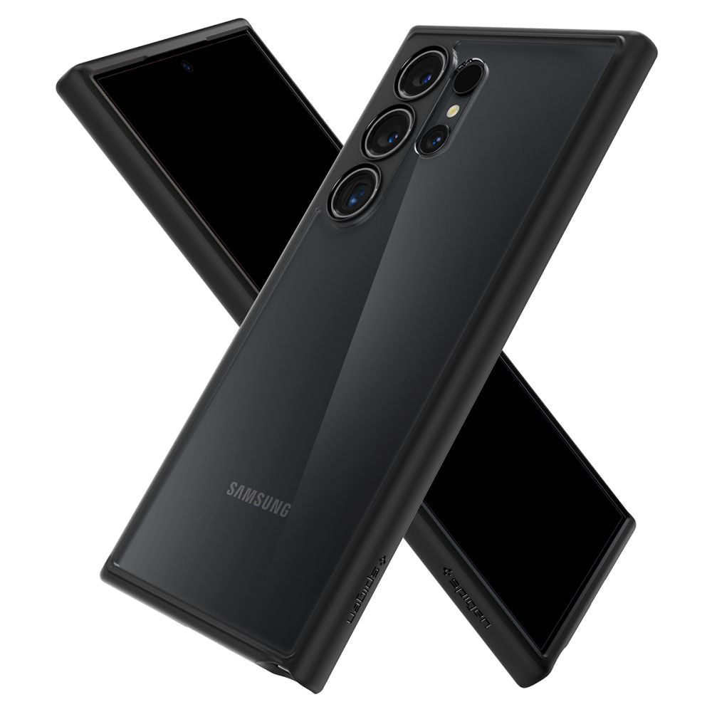 Spigen Husa de protectie Spigen Ultra Hybrid (ACS07295) compatibil cu Samsung Galaxy S24 Ultra, Negru Mat – imagine 6