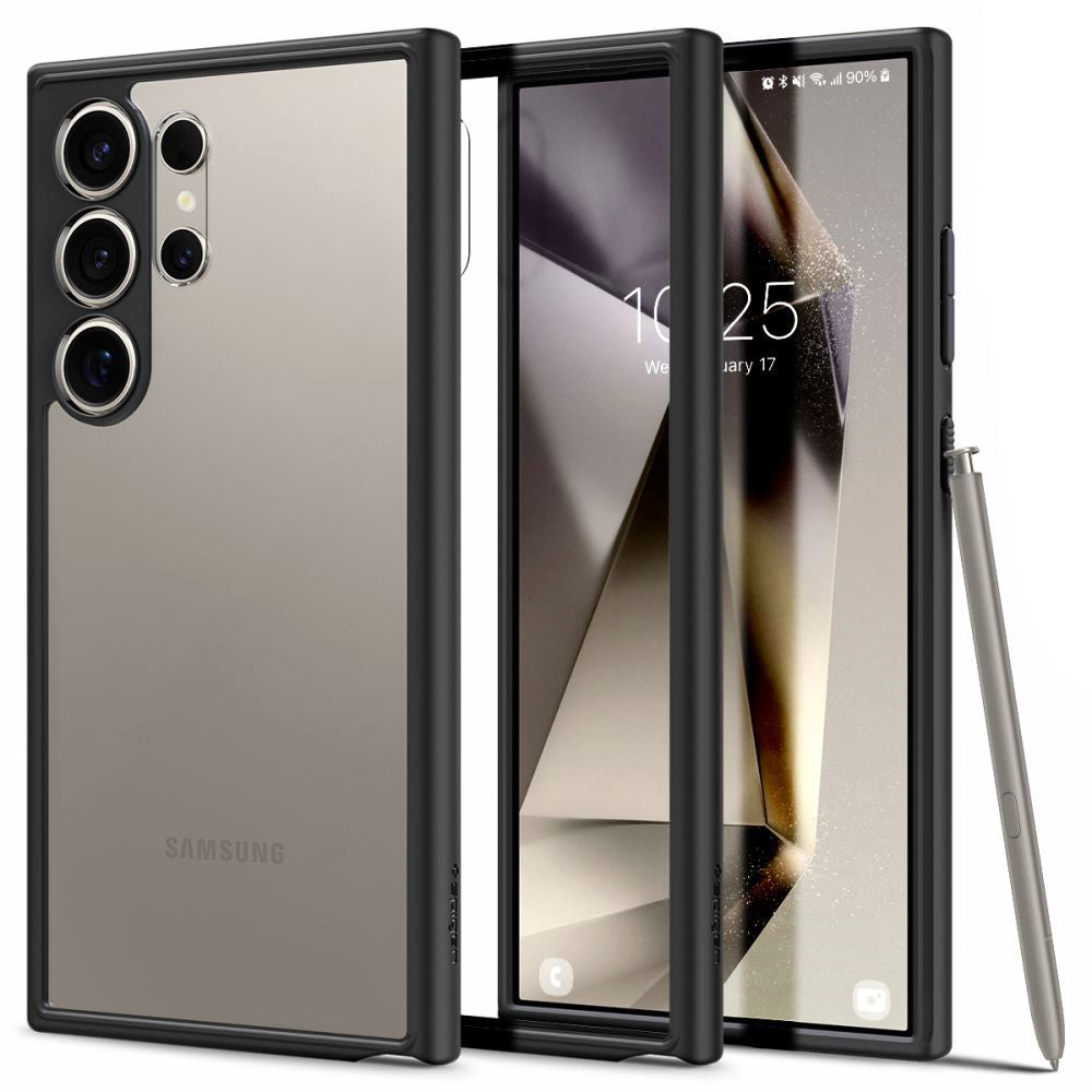 Spigen Husa de protectie Spigen Ultra Hybrid (ACS07295) compatibil cu Samsung Galaxy S24 Ultra, Negru Mat