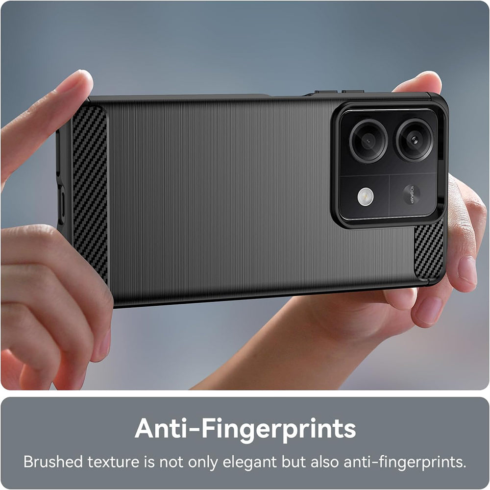Techsuit - Carbon Silicone - Xiaomi Redmi Note 13 4G - Black