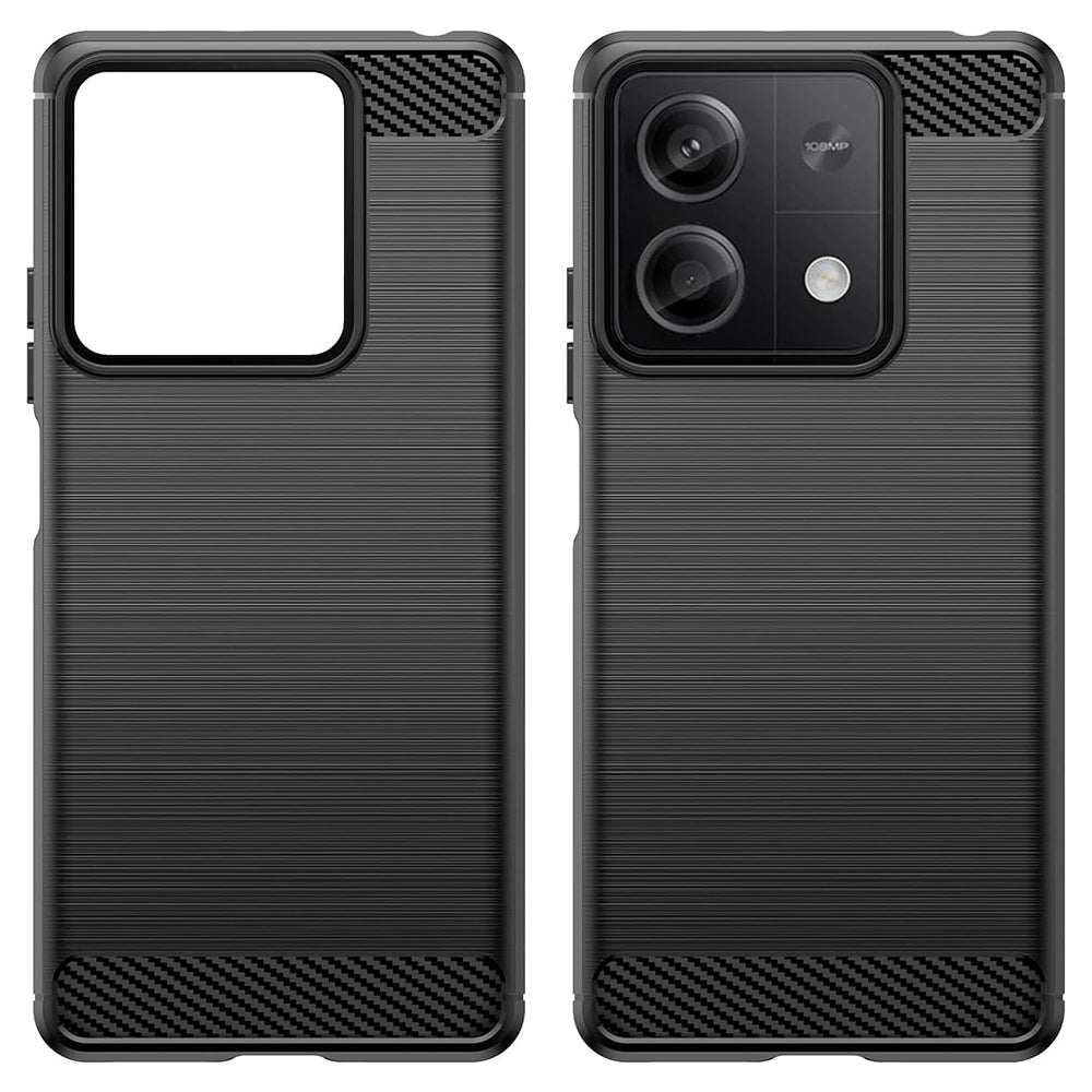 Techsuit - Carbon Silicone - Xiaomi Redmi Note 13 4G - Black