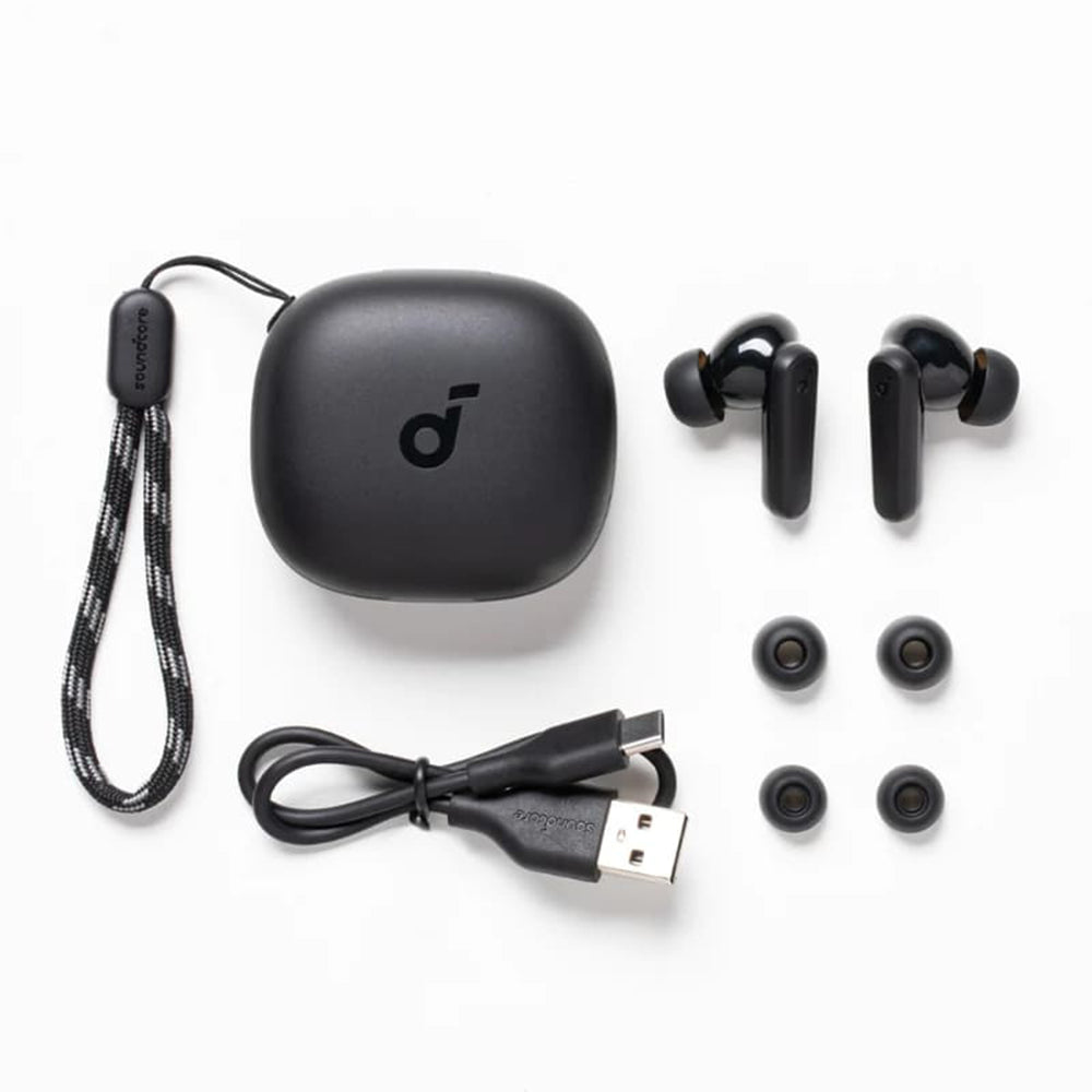 Anker - Wireless Earbuds R50i (A3949G21) - with Charging Case, Extra-bass, AI-Enhanced Calls - White