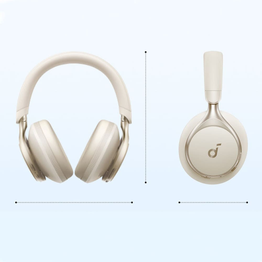 Anker - Wireless Headphones SoundCore Space One (A3035G11) - Bluetooth 5.3, Active Noise Cancelling, Hi-Res - Black