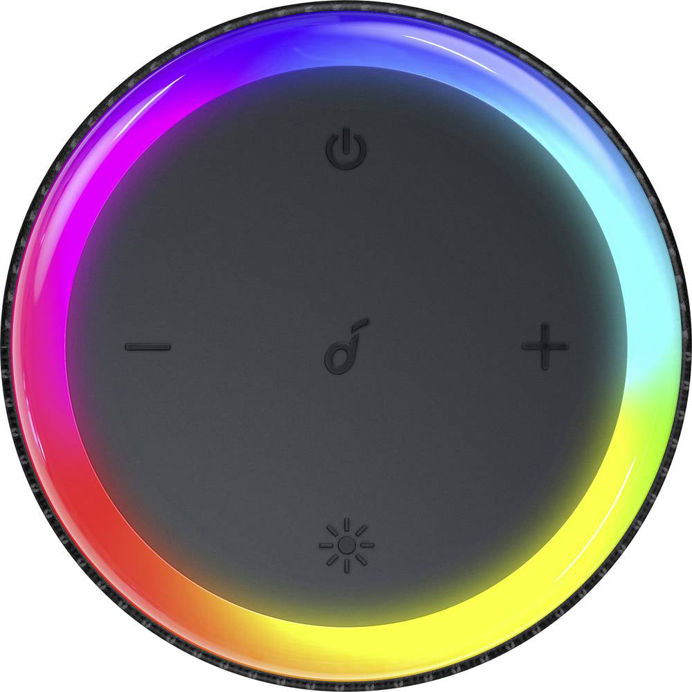 Anker - Wireless Speaker Flare II (A3165G11) - Bluetooth 50, RGB LED Lights, 20W - Black