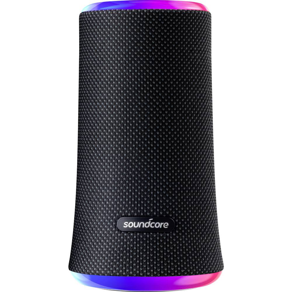 Anker - Wireless Speaker Flare II (A3165G11) - Bluetooth 50, RGB LED Lights, 20W - Black