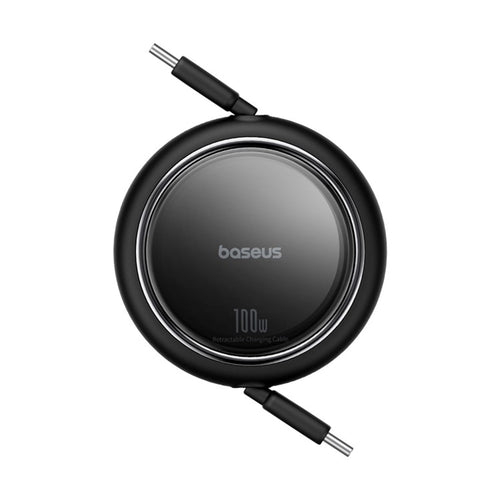 Baseus - Data Cable Free2Draw Mini (P10364500111-00) - Type-C to Type-C, 100W, 1m, Retractable - Black