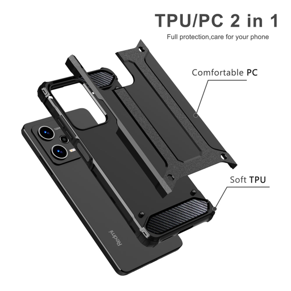 Techsuit - Hybrid Armor - Xiaomi Redmi 13C 4G / Poco C65 - Black