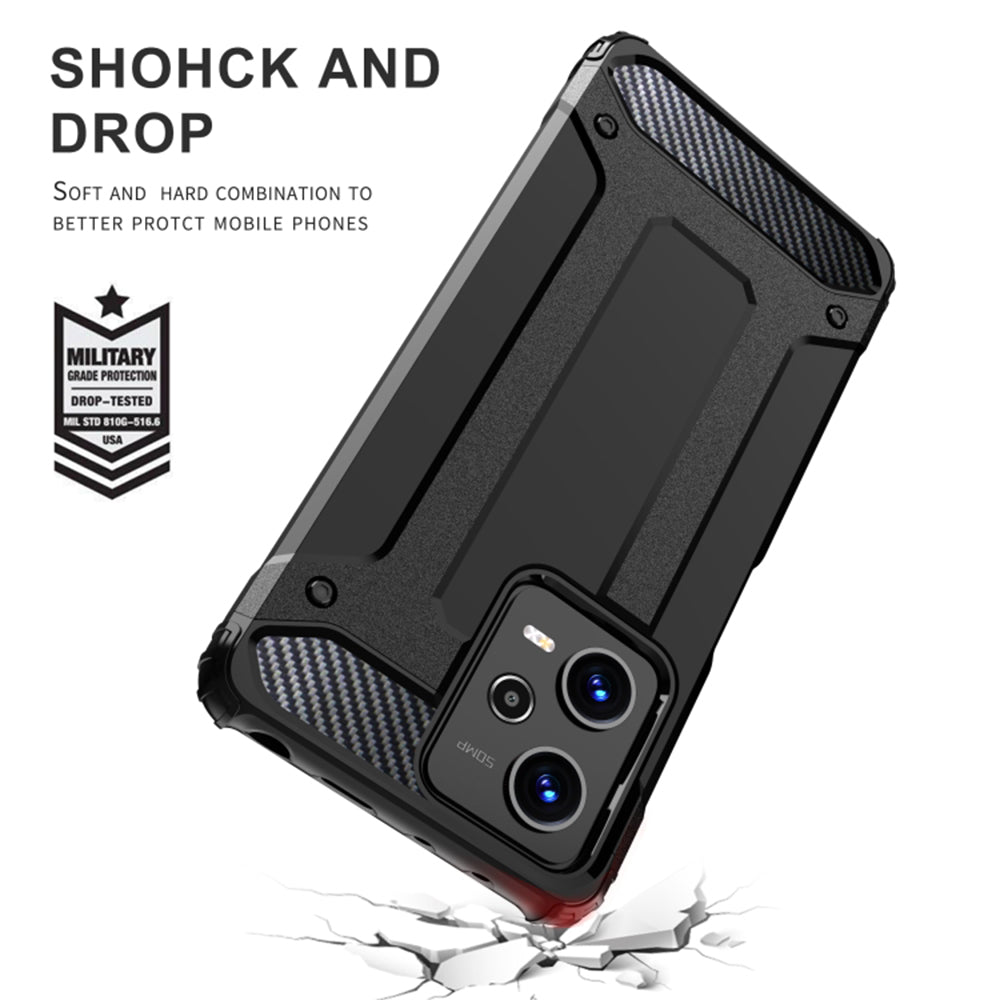 Techsuit - Hybrid Armor - Xiaomi Redmi 13C 4G / Poco C65 - Black