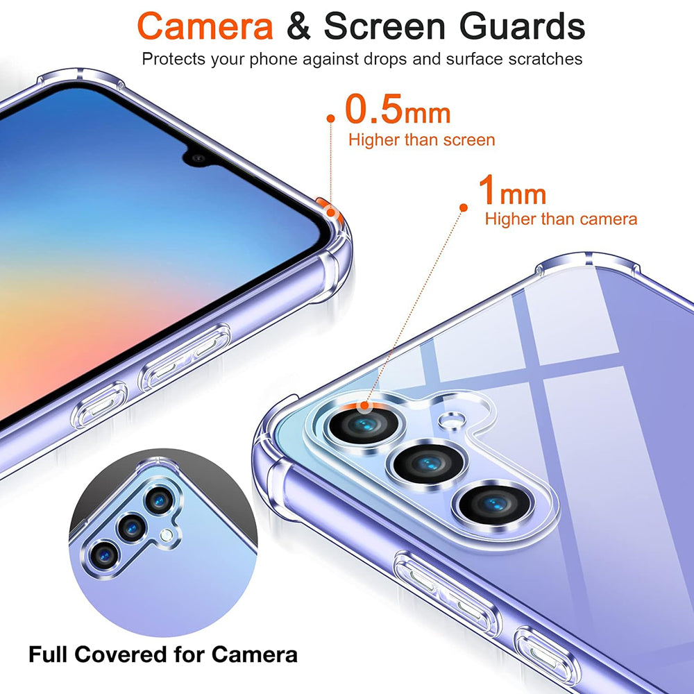 Techsuit - Shockproof Clear Silicone - Samsung Galaxy A05s - Clear