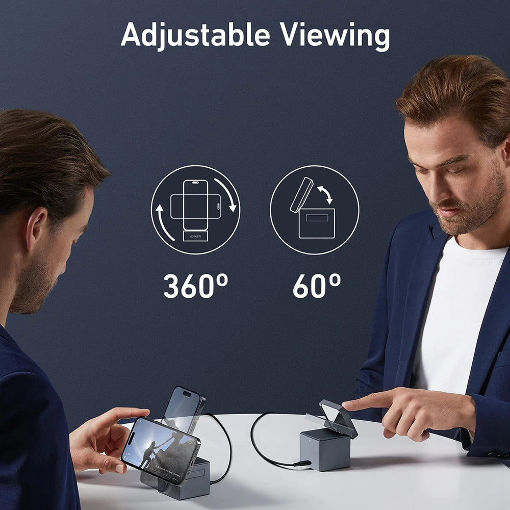 Anker - Charging Station Cube MagSafe (Y1811G11) - for Phone, Apple Watch, AirPods, 15W - Black